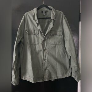 Forever 21 Green Lightweight Shirt Jacket